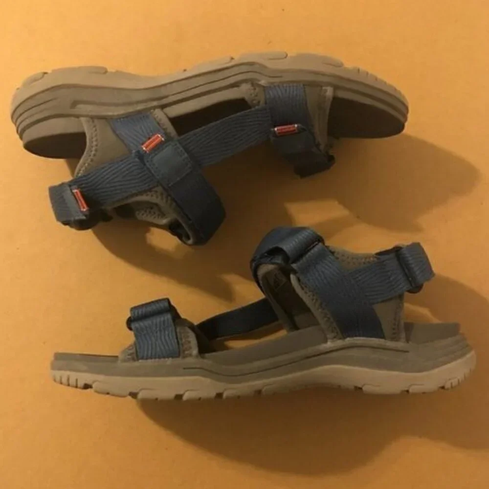 Earth Origins Sandals Bostonian Bowen Sport Men's Size 9 Blue Hook & Loop